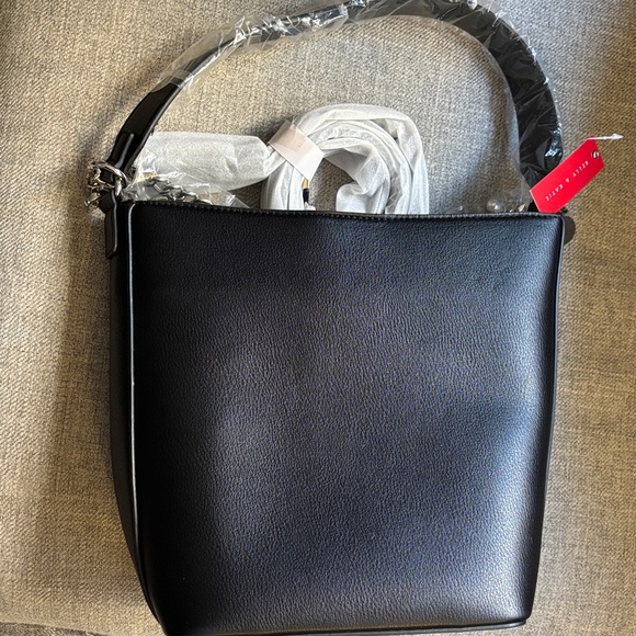 Kelly & Katie Black Shoulder Bag with Chain Detail - Picture 4 of 4